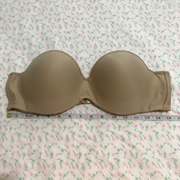 Lilyette Strapless Wired Bra 38C Tan Brown - Picture 3 of 9